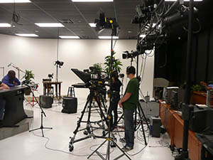 Students learn to broadcast