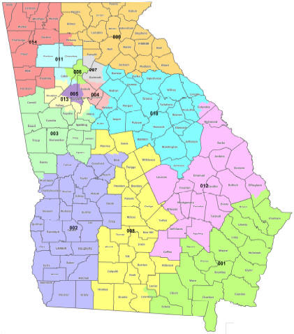 Map Of Georgia School Districts - Cities And Towns Map