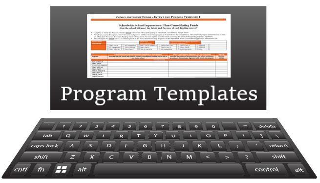 Picture of A Computer Labeled Program Templates hyperllinked to templates