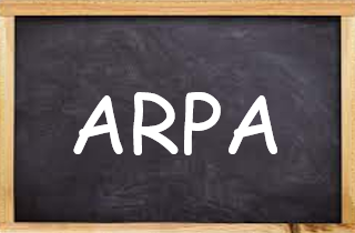 Image of chalkboard slate labeled ARPA hyperlinked to statute