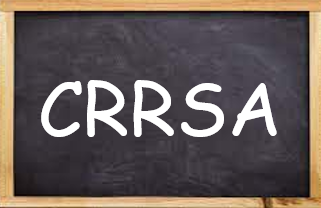 Image of chalkboard slate labeled CRRSA hyperlinked to statute