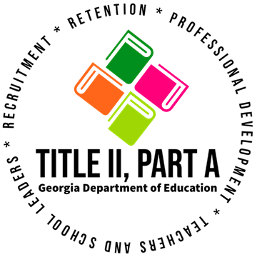 GaDOE Title II, Part A Logo hyperlinked to resources